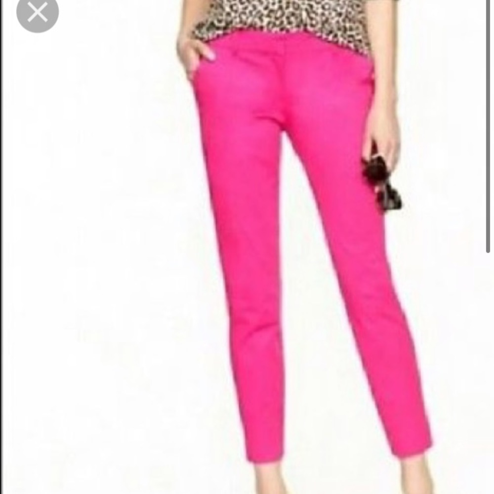 J.Crew Pink CAFE Capri Pants